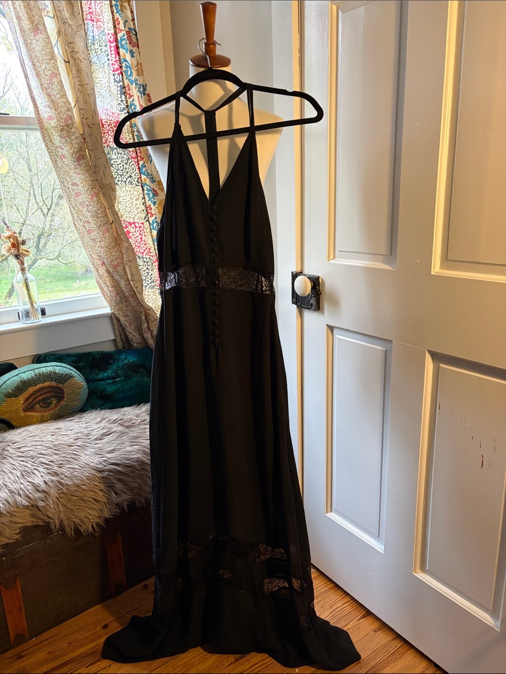 Jarlo Maxi Dress with Lace Insets